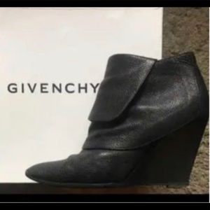 Givenchy foldover wedge booties.